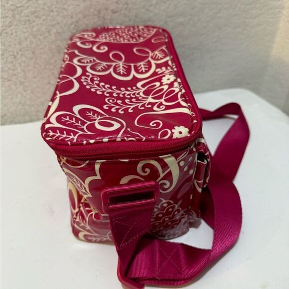 Vera Bradley twirly bird retired pattern make up case lunch box - Picture 4 of 10